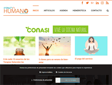 Tablet Screenshot of espaciohumano.com